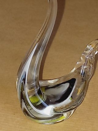 Pequena Estatueta de Cisne em vidro de Murano