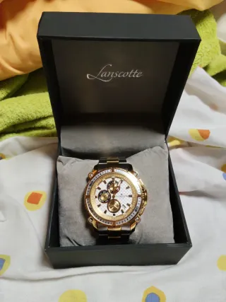 Reloj Lanscotte Oro y Blanco