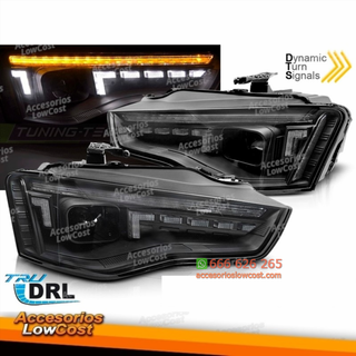 Faros delanteros de xenón para AUDI A5 11-15 negr