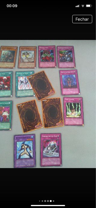 Lote 14 cartas antigas Konami