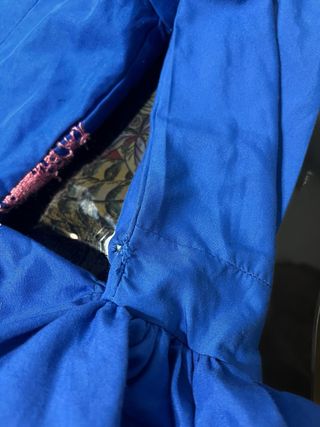 Traje Flamenca Azul y Rosa