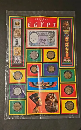 Blíster Souvenir Egipto Monedas