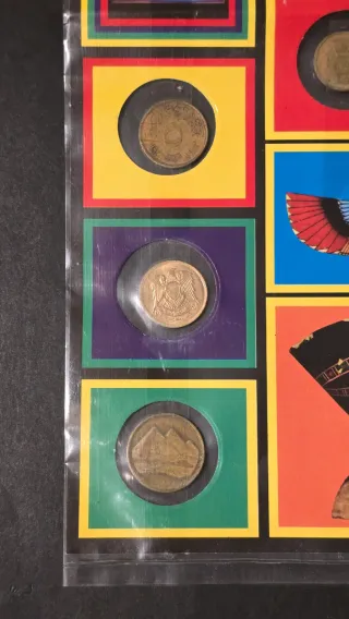 Blíster Souvenir Egipto Monedas