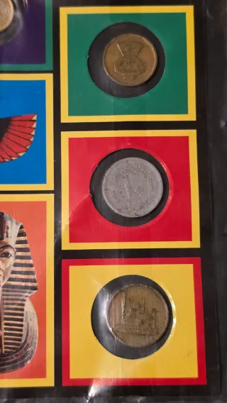 Blíster Souvenir Egipto Monedas