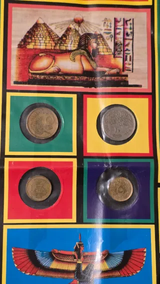 Blíster Souvenir Egipto Monedas