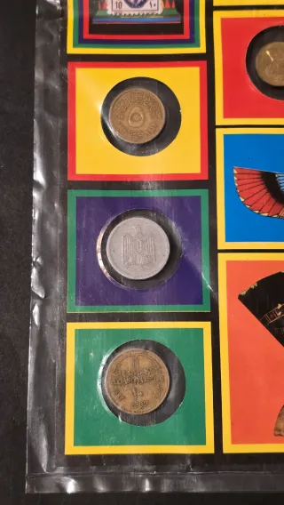 Blíster Souvenir Egipto Monedas
