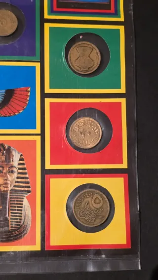 Blíster Souvenir Egipto Monedas