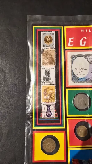 Blíster Souvenir Egipto Monedas
