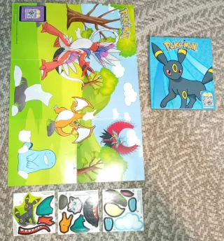 Poster Pokémon McDonald's a elegir +stikers detrás