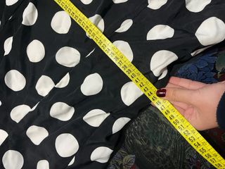 Traje de flamenca lunares blanco y negro