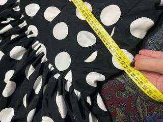 Traje de flamenca lunares blanco y negro