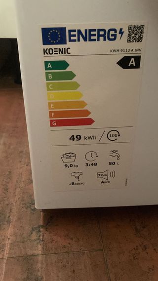 Lavadora Koenic 1 Seminueva