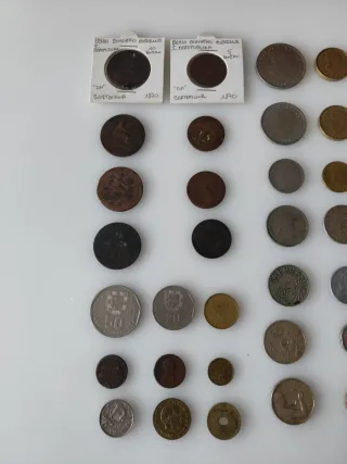 Colección de monedas antiguas