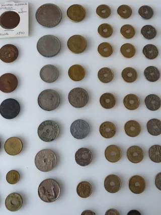 Colección de monedas antiguas