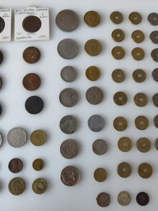 Colección de monedas antiguas