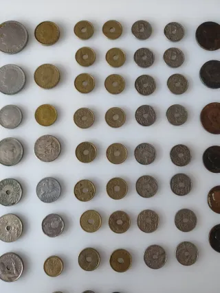 Colección de monedas antiguas