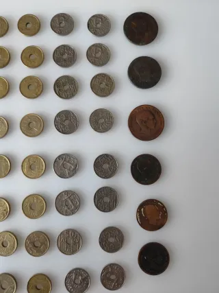 Colección de monedas antiguas