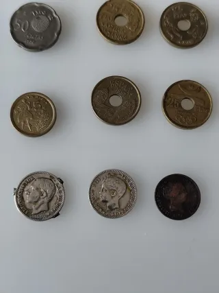Colección de monedas antiguas