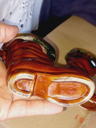 Botas Cerâmica - formato de Bota das Sete Léguas