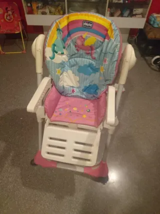 Silla de comer Chicco unicornios