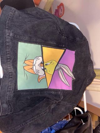 Chaqueta Vaquera Negra Talla L