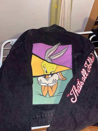 Chaqueta Vaquera Negra Talla L