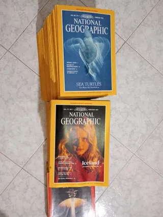 Coleção / lote livros nacional geographic ingles