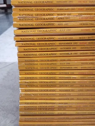 Coleção / lote livros nacional geographic ingles