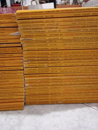 Coleção / lote livros nacional geographic ingles