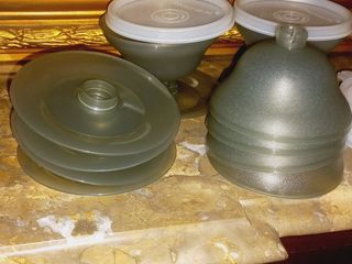 Tupperware Conjunto 6 Taças desmontaveis com tampa