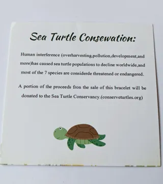 Pulsera Tortuga Marina Conservación