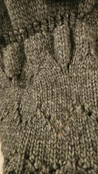 Coprispalle grigio lana e alpaca