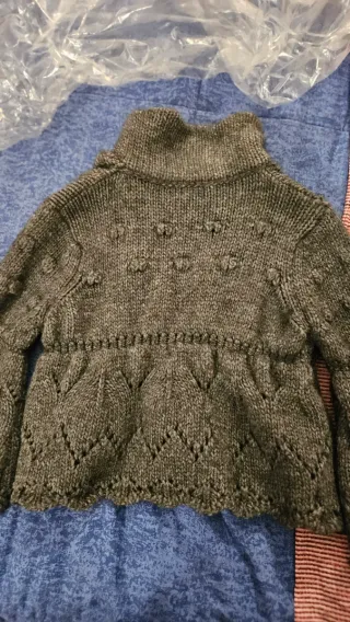 Coprispalle grigio lana e alpaca