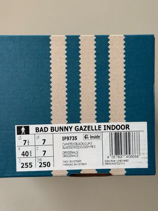 Adidas Gazelle Indoor Bad Bunny Core White
