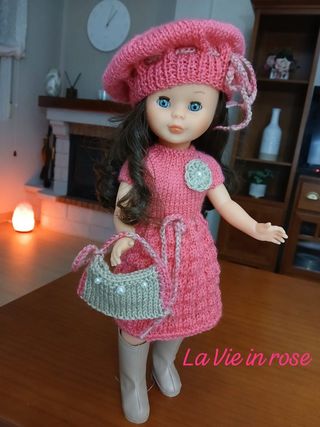 Ropa Muñeca Nancy Clásica Conjunto Rosa