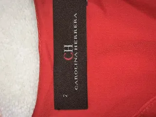 Vestido Carolina Herrera Rojo Talla Única