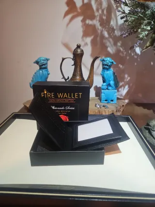 Cartera Fire Wallet Hecha a Mano Serie Aficionado
