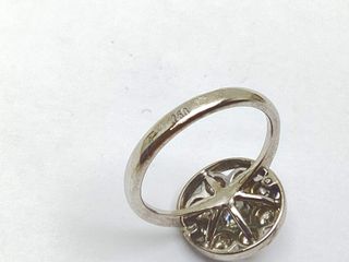 anillo oro 18k con piedra con diamante