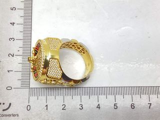 sello oro 18k con diamante