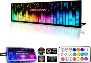 Panel ARGB COOLMOON con caja controladora y mando
