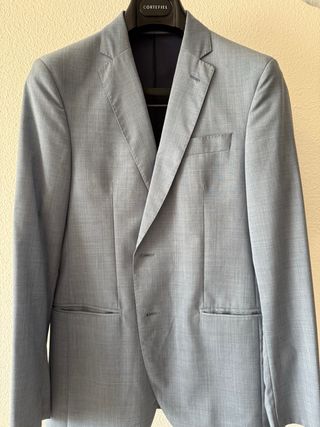 Traje Purificación García Azul Claro Talla 48