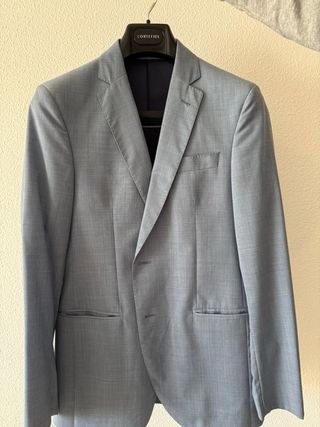 Traje Purificación García Azul Claro Talla 48