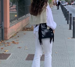 Bolso de flecos negro