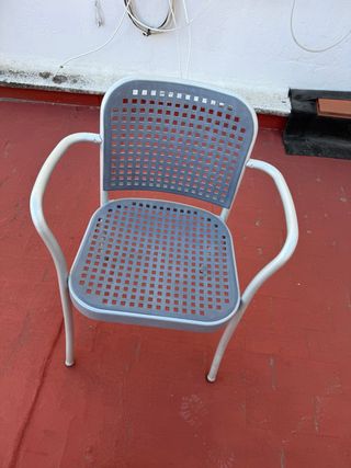 Sillas azules Vicente Navarro (2 con brazo)