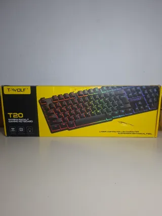 Teclado Gaming T-WOLF T20 Retroiluminado