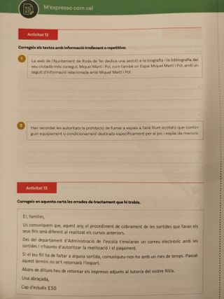 Llengua Catalana i Literatura 3r ESO - Quadern d'Activitats