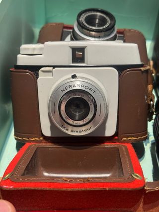 Lote 5 cámaras antiguas + Objetivo Nikon