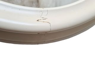 Specchiera Ovale Tornita Avorio