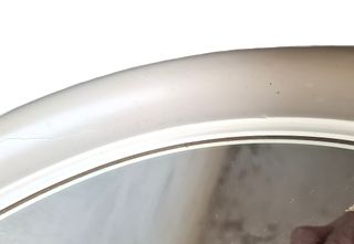 Specchiera Ovale Tornita Avorio