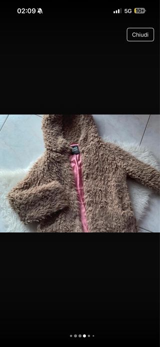 Zara Cappottino Teddy Marrone